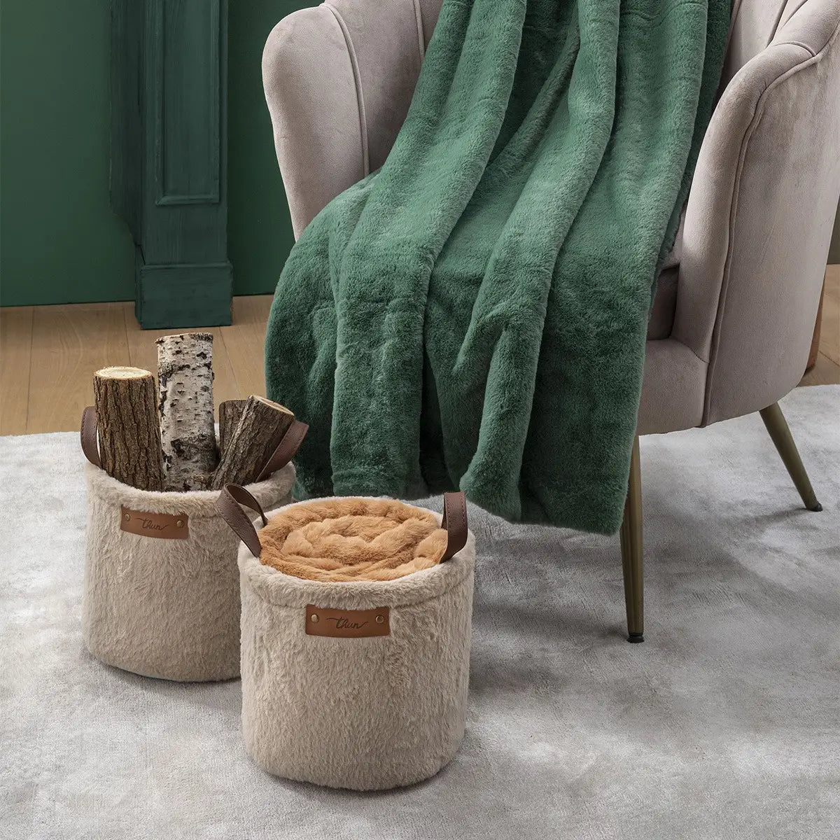 Plaid Basket THUN 120x160cm