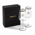 Set 2 Calici Acqua New Monogram Platin  Roberto Cavalli