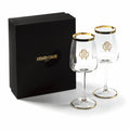 Set 2 Calici Vino New Monogram Gold Roberto Cavalli