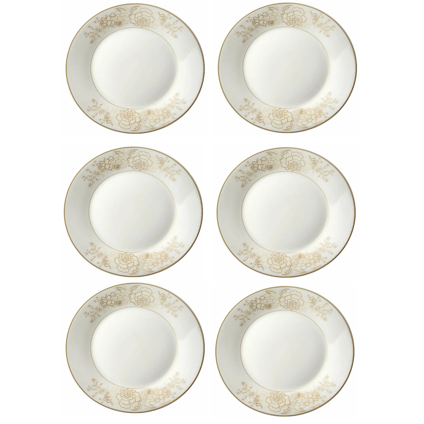 Set 6 Piatti Fondi Blooming Roses  Roberto Cavalli