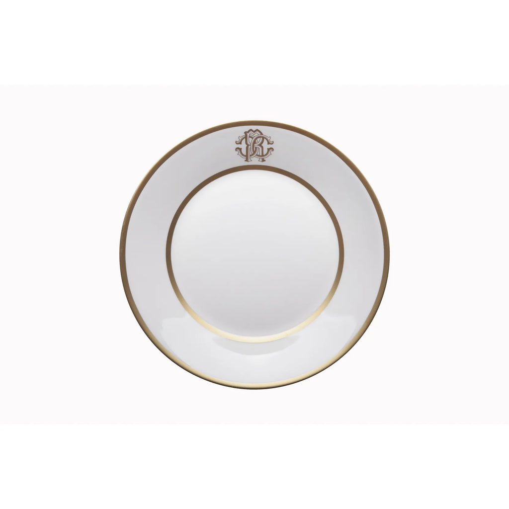 Set 6 Piatti Fondi Silk Gold Roberto Cavalli