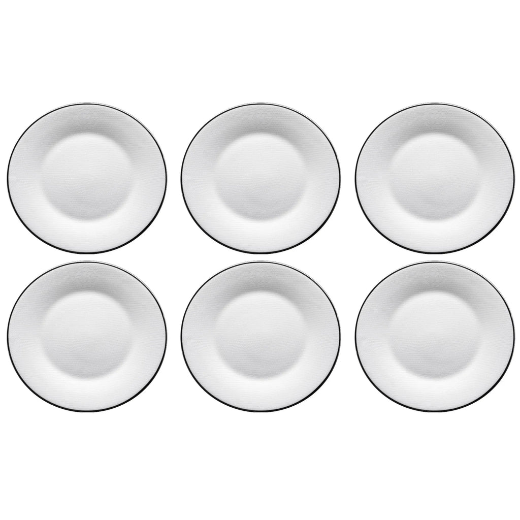 Set 6 Piatti Frutta Lizzard Platin Roberto Cavalli