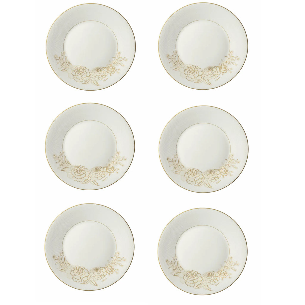 Set 6 Piatti Piani Blooming Roses Roberto Cavalli