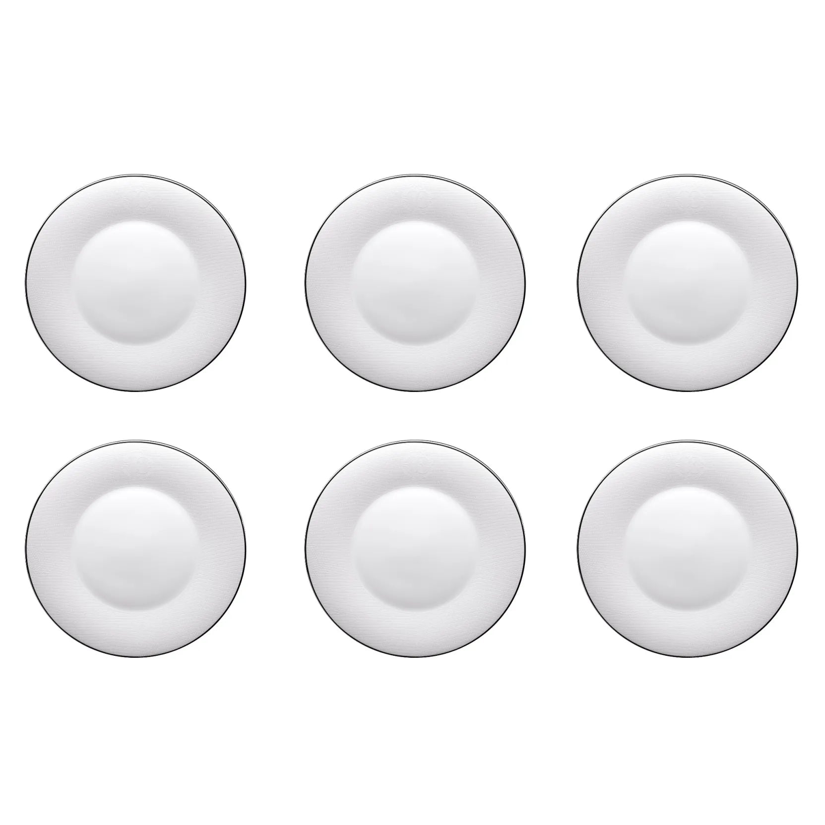 Set 6 Piatti Piani Lizzard Platin Roberto Cavalli