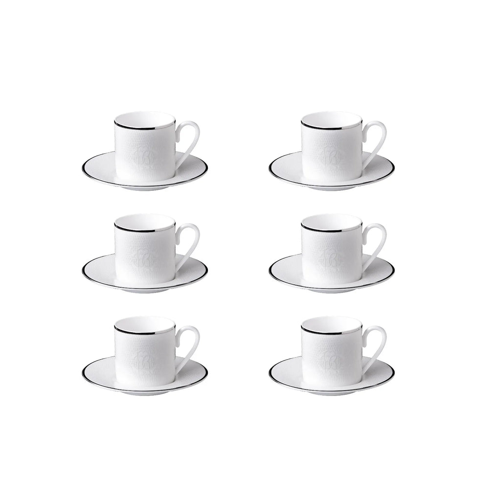 Set 6 Tazze da Caffè Lizzard Platin Roberto Cavalli