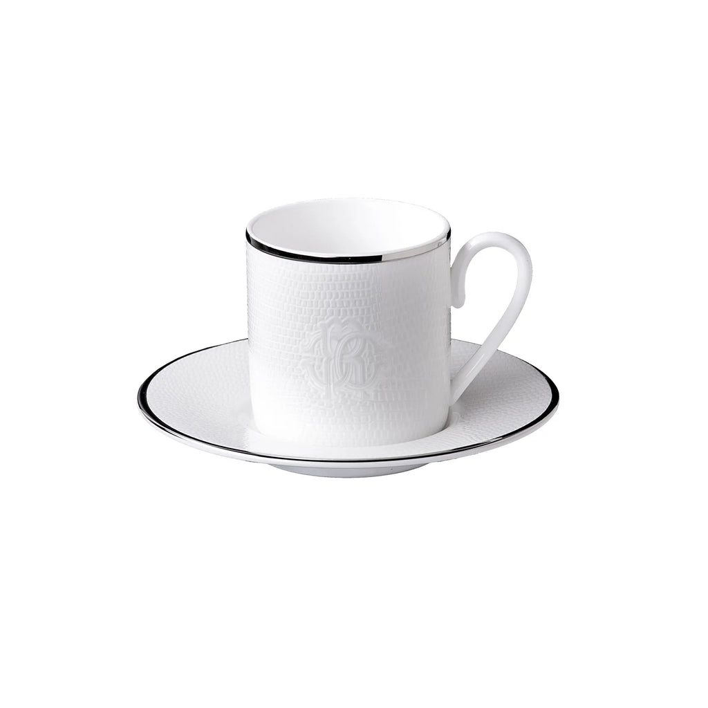 Set 6 Tazze da Caffè Lizzard Platin Roberto Cavalli