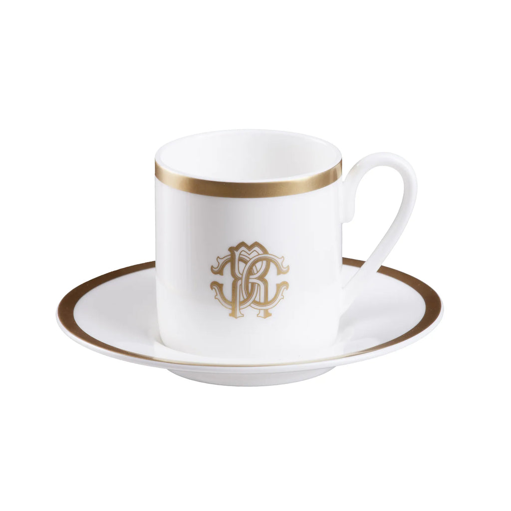 Set 6 Tazze da Caffè Silk Gold Roberto Cavalli