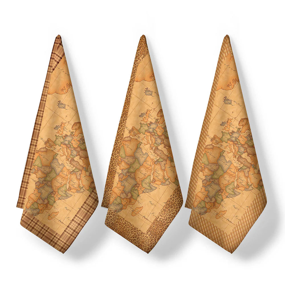 Set 3 Canovacci Geo Classic 100% cotone Alviero Martini 1A Classe