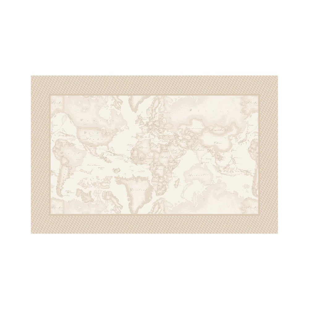 Tovaglia Geo White Monogram 150x280 Alviero Martini 1A Classe