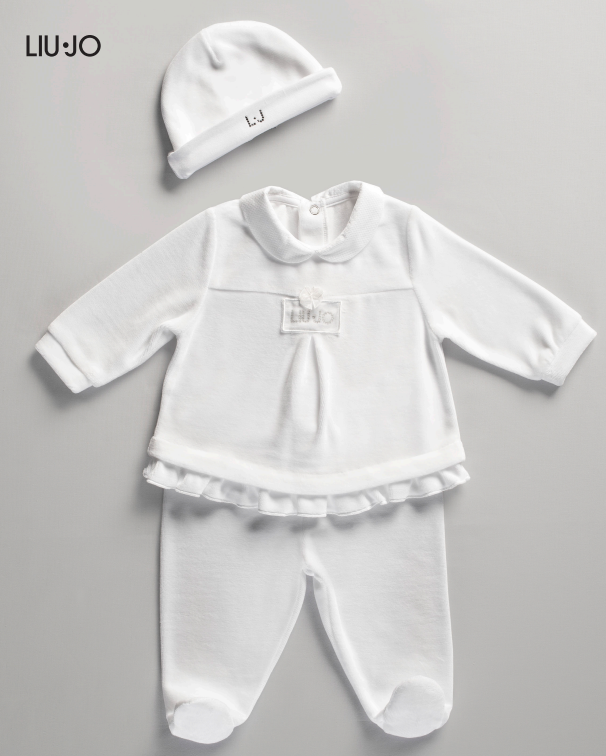 Liu Jo Baby chenille onesie Hearts Series