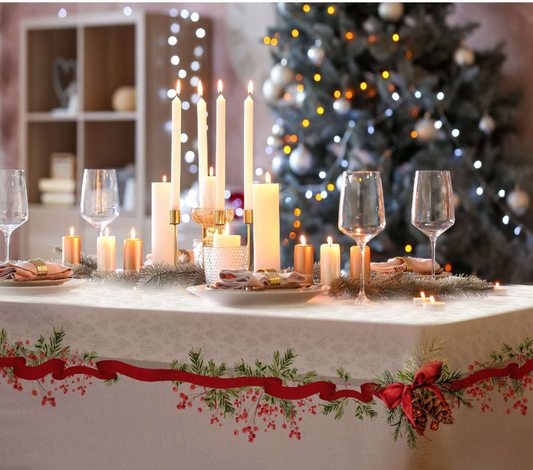 Elegant Christmas Velvet Table Cover Casa Anversa