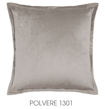 Pair of decorative cushions in Polvere Velvet