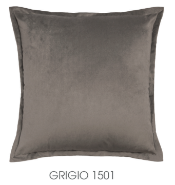 Pair of decorative cushions in Gray Velvet