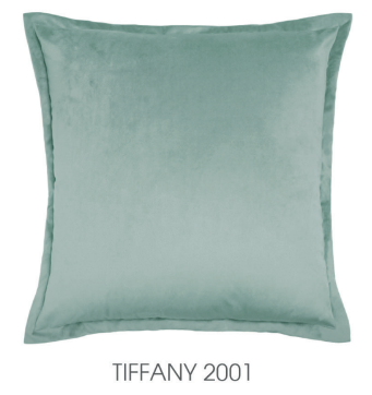 Pair of decorative cushions in Tiffany Velvet