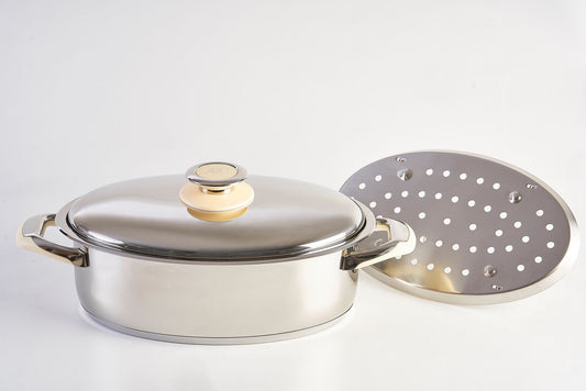 OVAL CASSEROLE + LID + GRILL COMPLEMENT BATTERY POTS