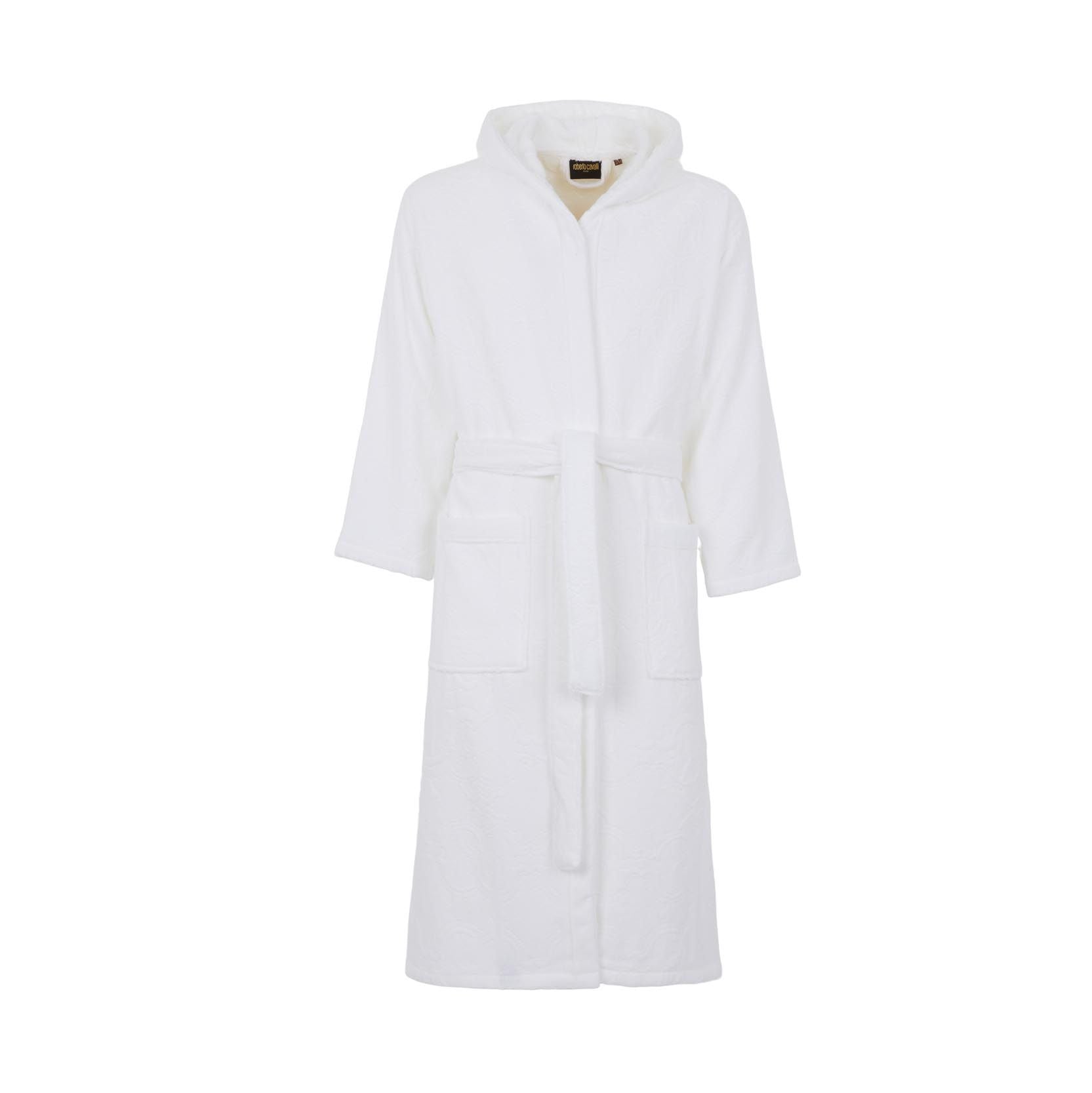 Accappatoio con cappuccio Roberto Cavalli Araldico in Spugna