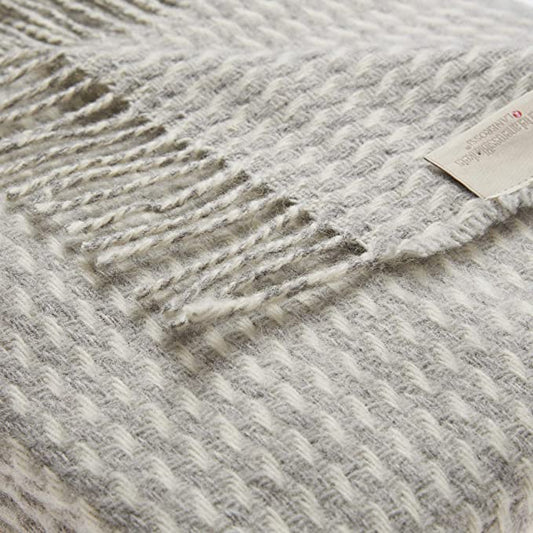 LANEROSSI, Plaid Braies, 130x170 cm, 100% Wool, Terracotta