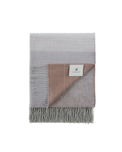 LANEROSSI Firenze plaid in lana merinos e viscosa