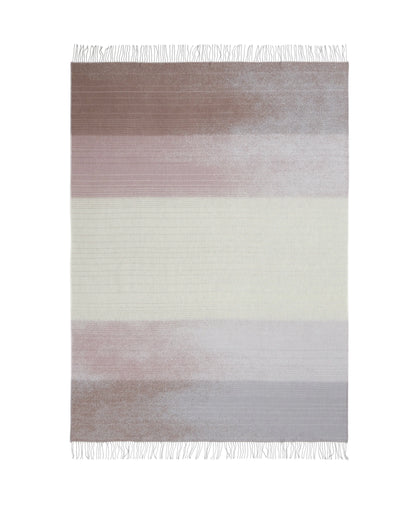 LANEROSSI Firenze plaid in lana merinos e viscosa