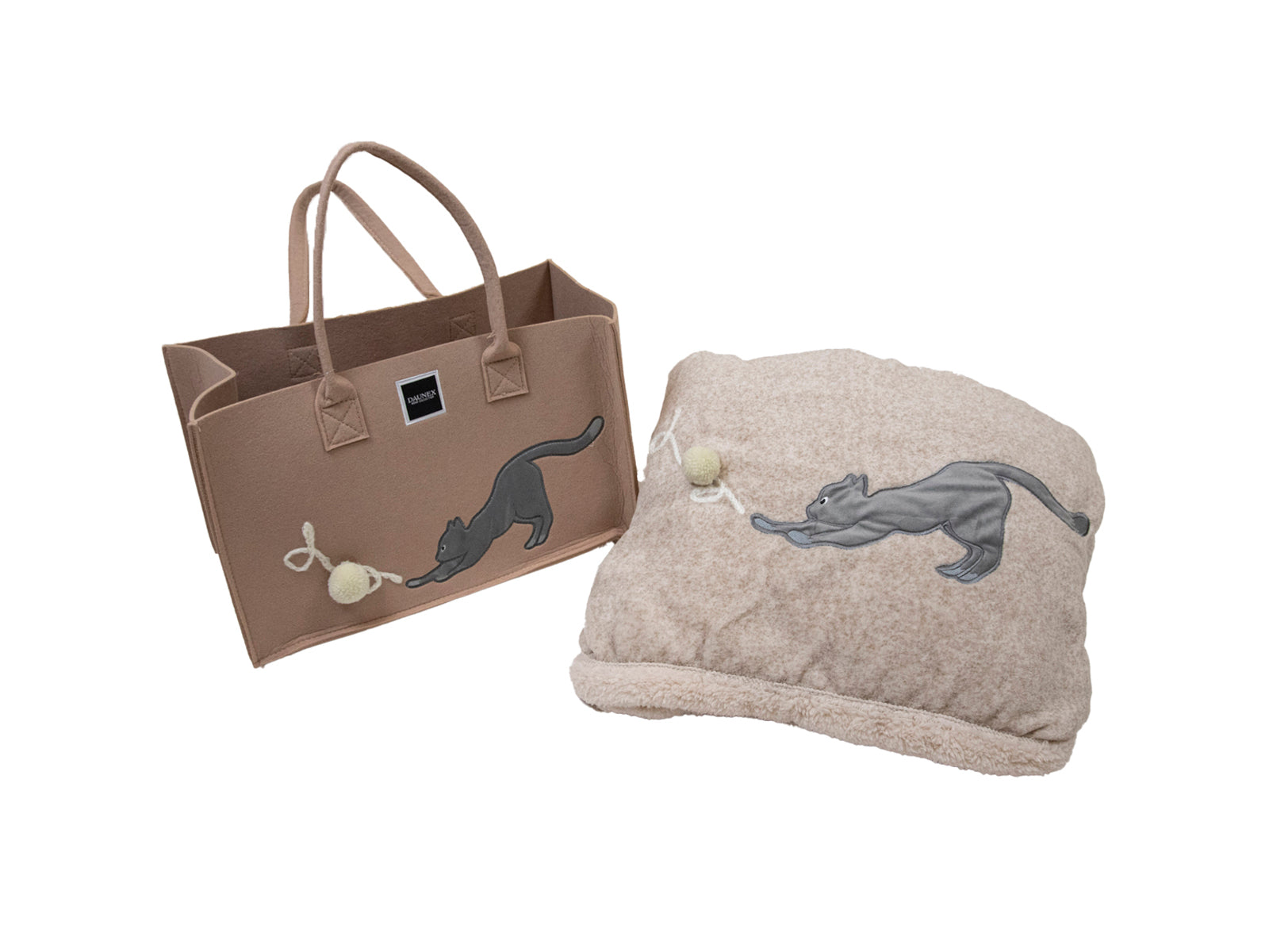 Plaid morbidotto friend in borsa feltro Gomitolo