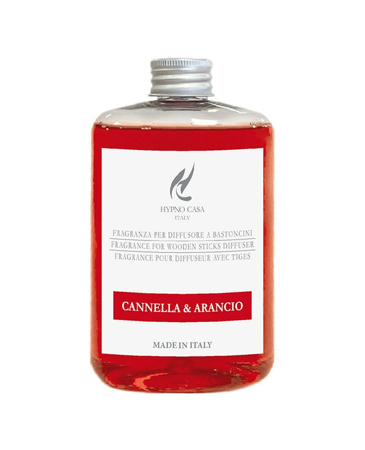 Hypno - Ricarica Per Diffusori A Bastoncino Linea Chic, 200Ml Cannella&Arancio