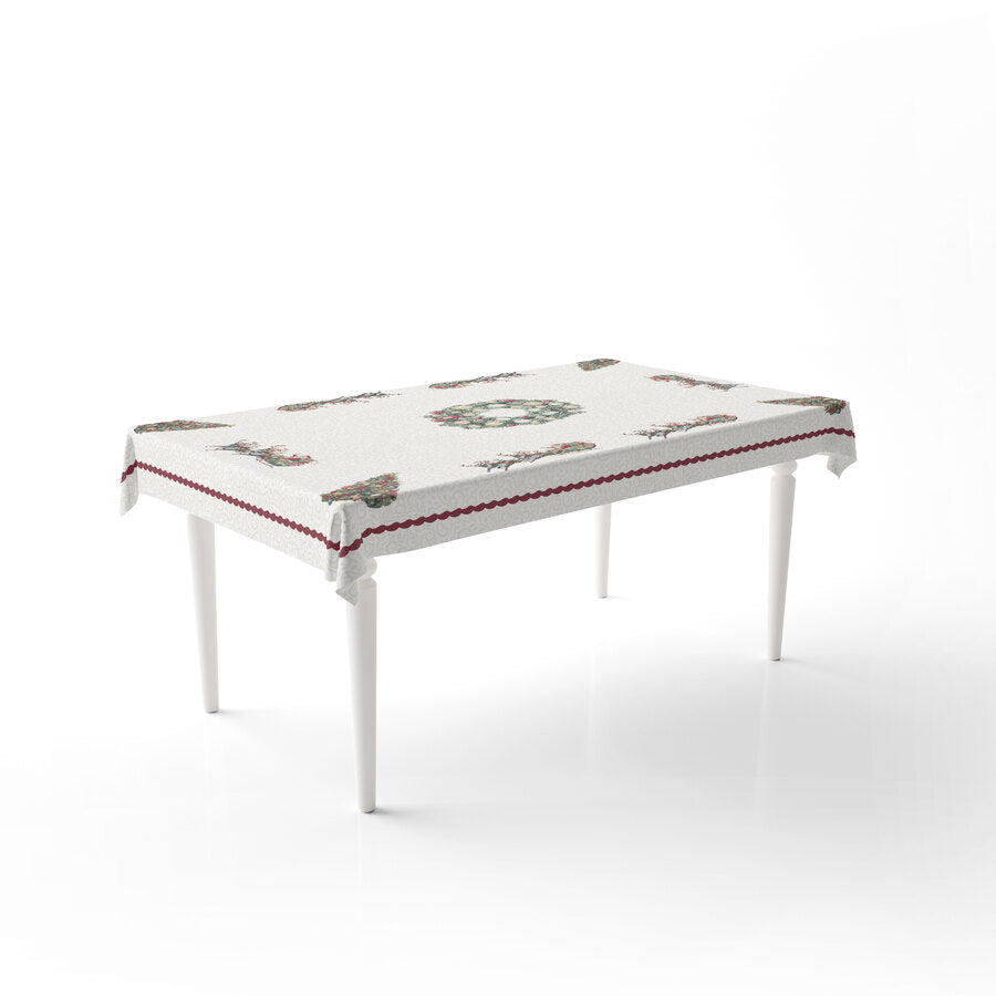 COMET DAUNEX TABLECLOTH COLOR WHITE DIGITAL PRINT